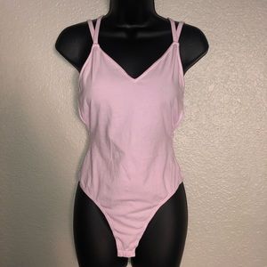 Light pink/purple strappy bodysuit